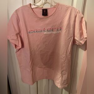 Pink Eastern Michigan University Women's Top